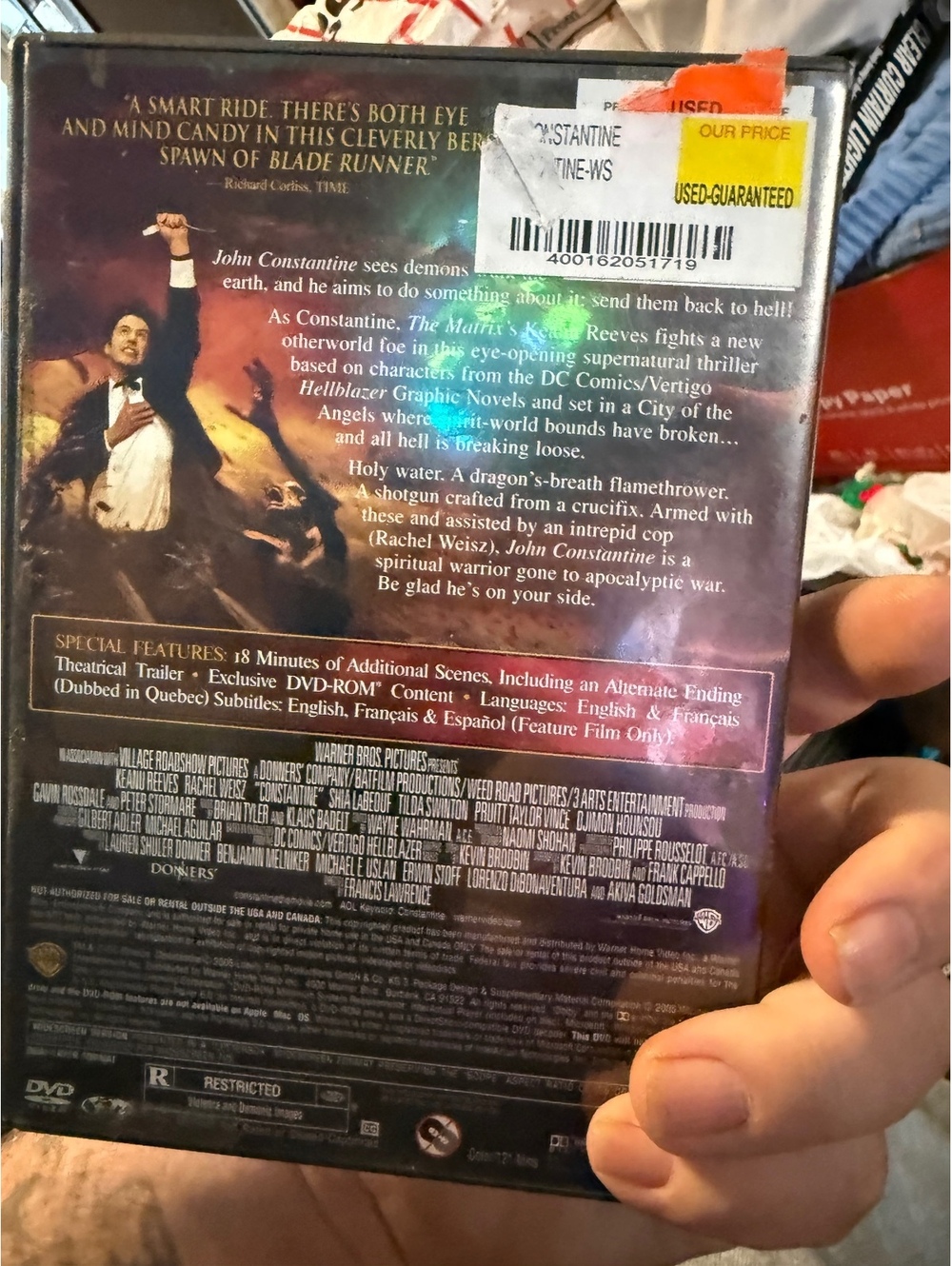 Constantine DVD Screen Edition Keanu Reeves - Picture 2 of 2